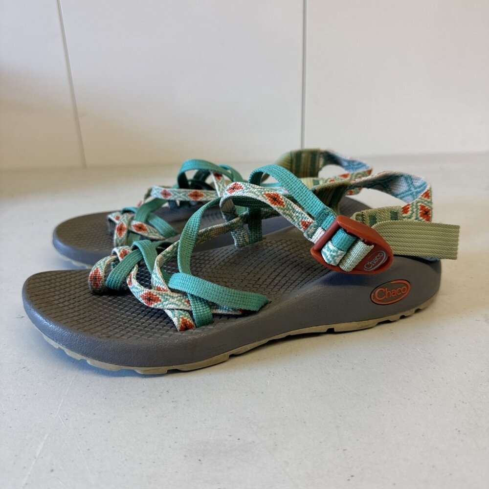 Chaco Women's Teal Floral Strap Sport Sandals